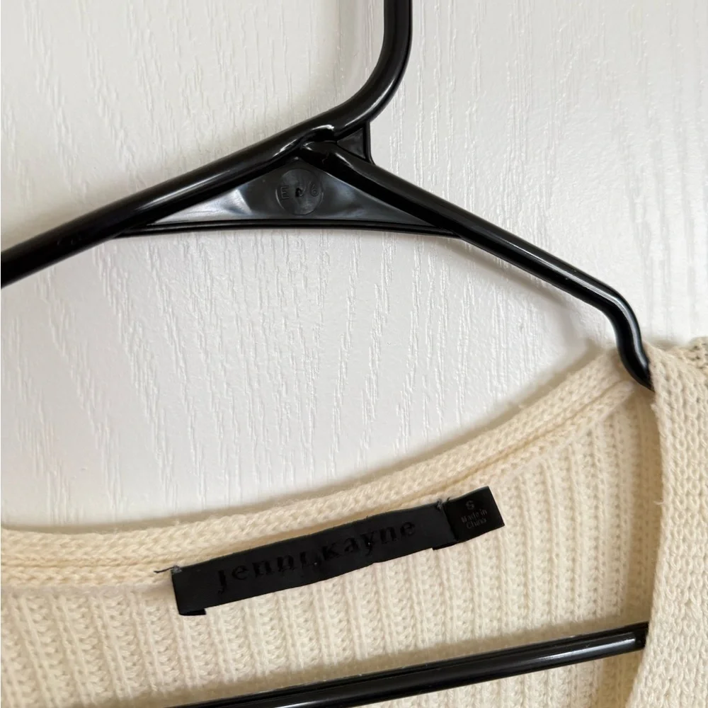 Jenni Kayne Oversized Cabin Sweater Ivory (Small Hole)